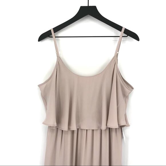 NWT SHOW ME YOUR MUMU Caitlin Ruffle Maxi Dress Show Me The Ring L - Picture 2 of 11